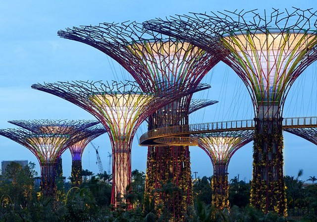 حدائق الخليج في سنغافورة الاماكن السياحية في سنغافورة